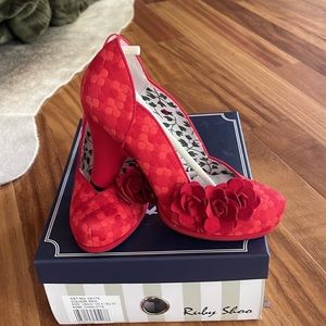 Red size 6 Ruby Shoo. Brand new, never been worn heels.